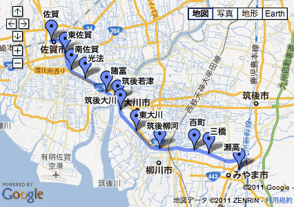 佐賀線地図