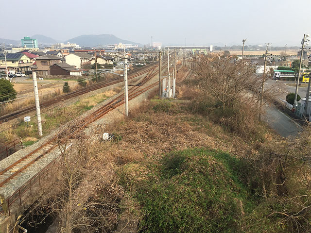 室木線・遠賀川駅遠望の写真