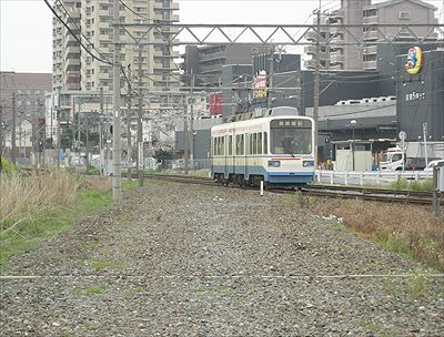 西鉄北九州線・陣の原〜熊西間線路跡