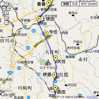 添田線地図